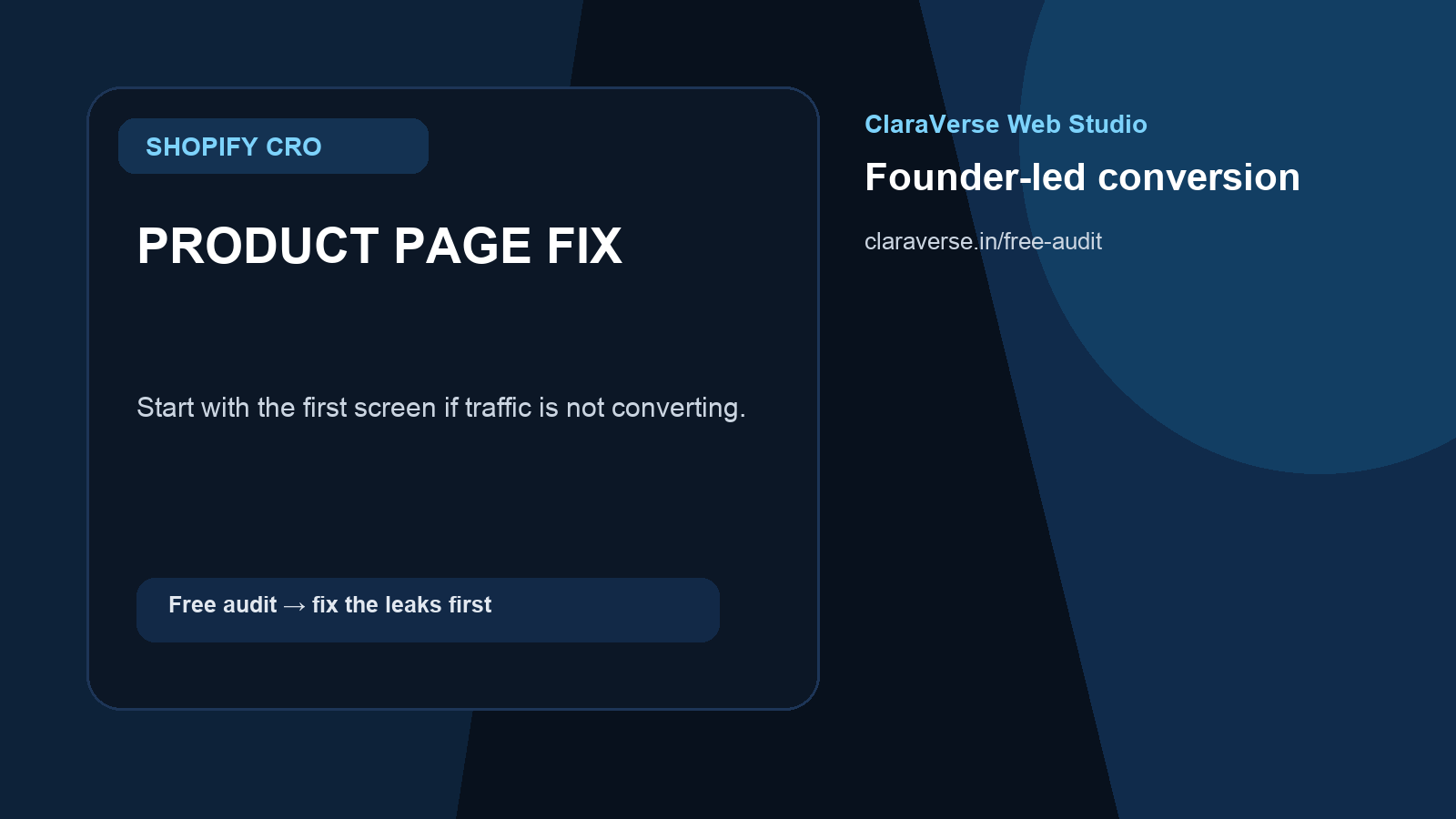 What to fix first on a Shopify product page for Indian D2C brands thumbnail